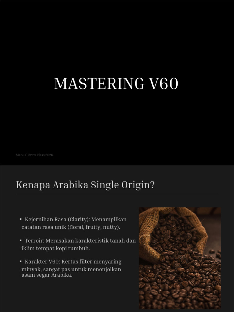 Presentasi Mastering V60 | PDF