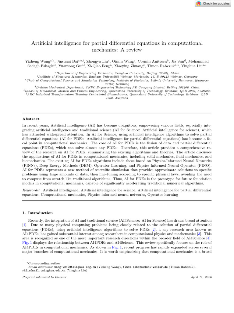 AI AND PDE | PDF | Partial Differential Equation | Machine Learning