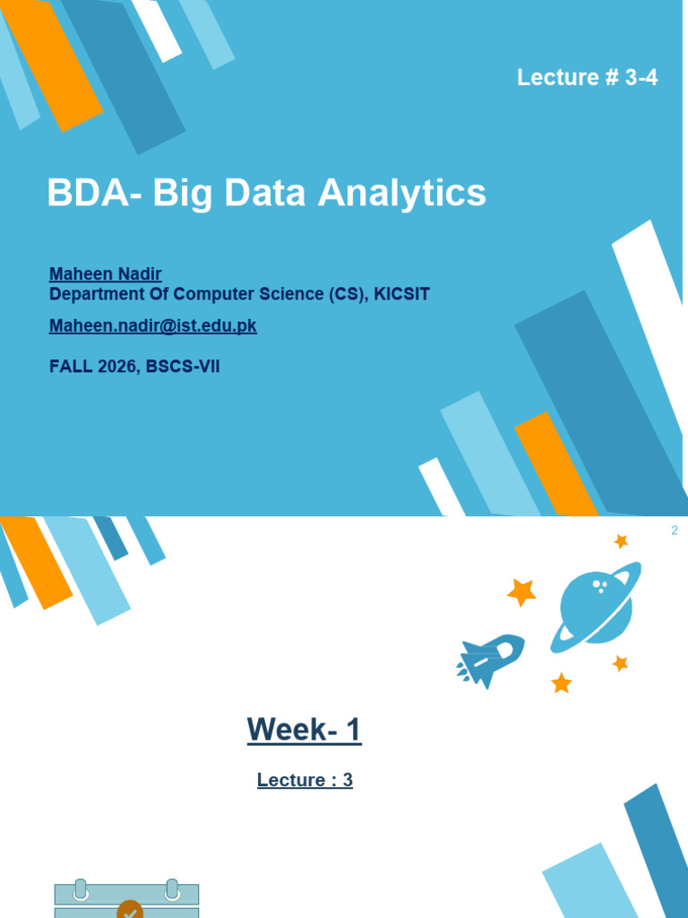 Lecture # 2-3-4- Big Data Analytics | PDF | Analytics | Data Mining