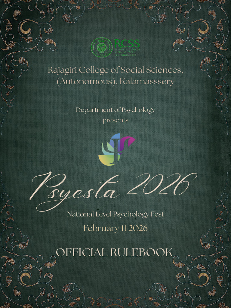 Psyesta 2026 Official Rulebook | PDF | Poetry | Creativity