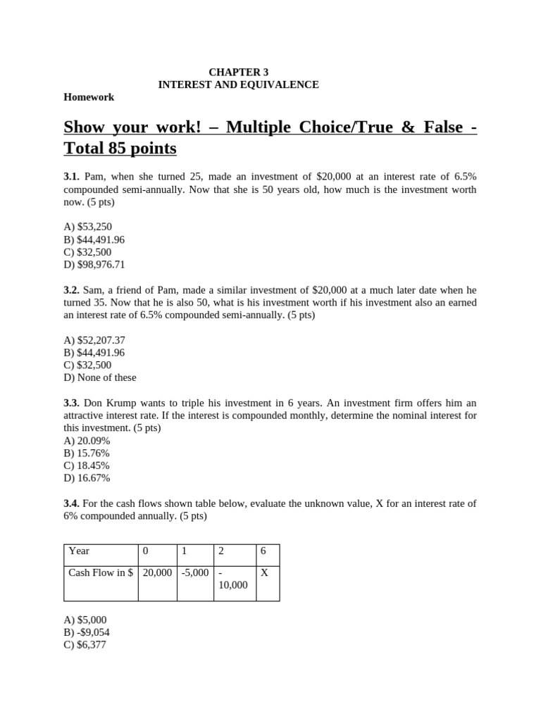 Chapter+3++Homework+-_ACC | PDF | Interest | Loans