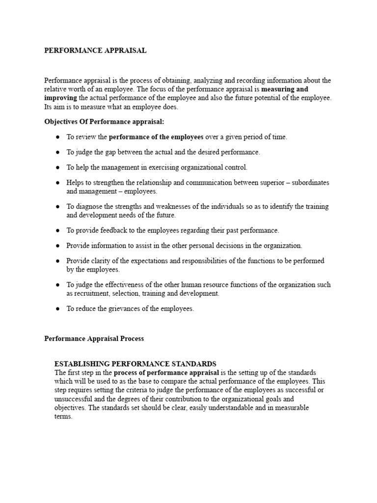Performance Appraisal Unit 6 | PDF | Performance Appraisal | Bias