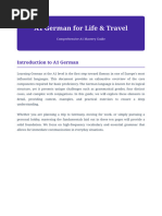 A1 German Language Course Notes | PDF | German Language | Grammatical ...