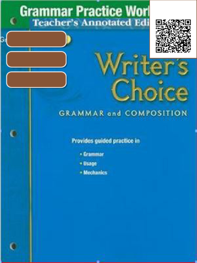Ebook Writer s Choice Grammar Practice Workbook Grade 6 Teacher s ...