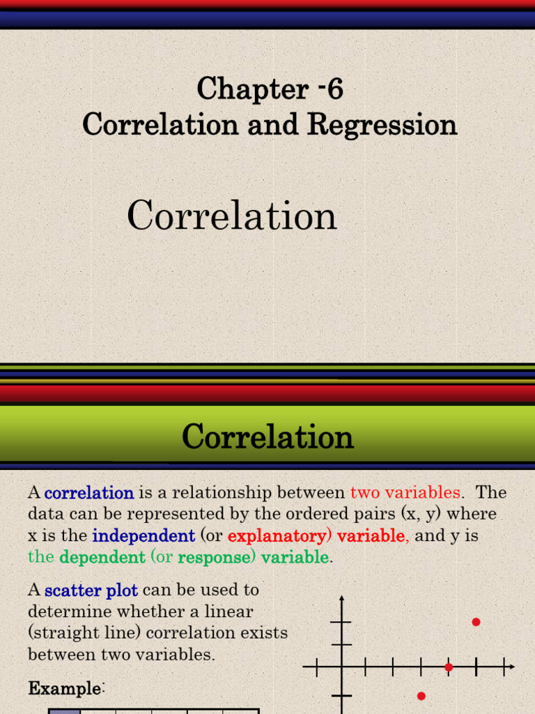 Correlation and Regretion | PDF | Data Analysis | Multivariate Statistics