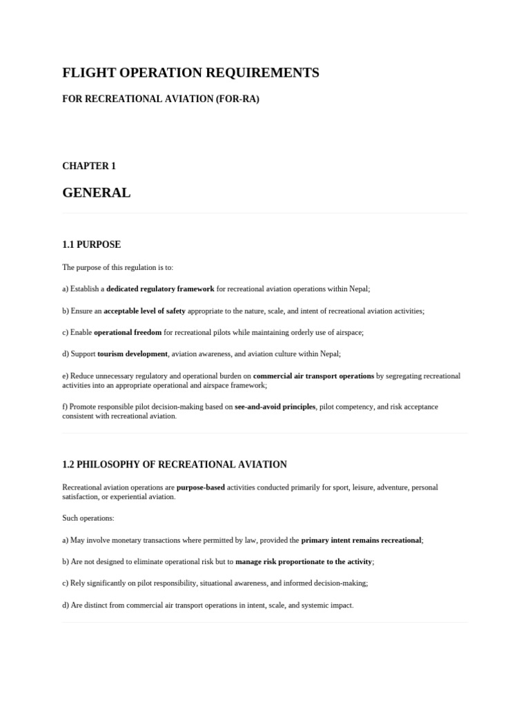 Flight Operation Requirements Ra | PDF | Aviation | Aerospace