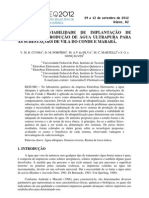 Estudo Da Viabilidade de Implantação de Sistemas de Produção de Água Ultrapura para As Subestações de Vila Do Conde e Marabá.