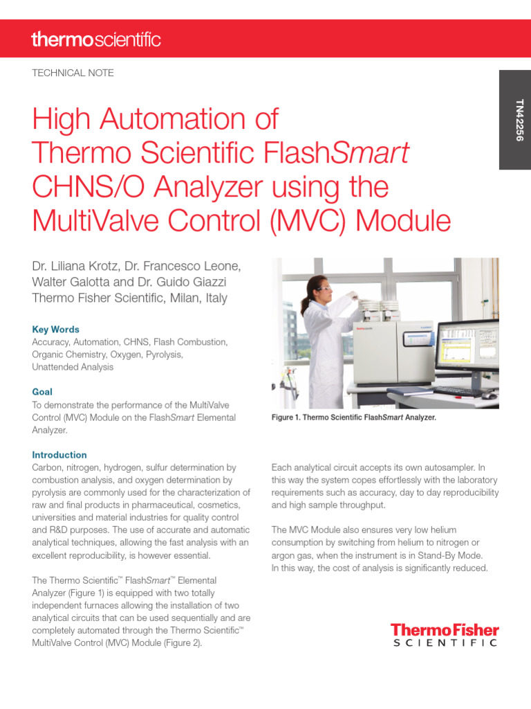 High Automation of Flash_i_Smart__i_ CHNS_O Analyzer Using the ...