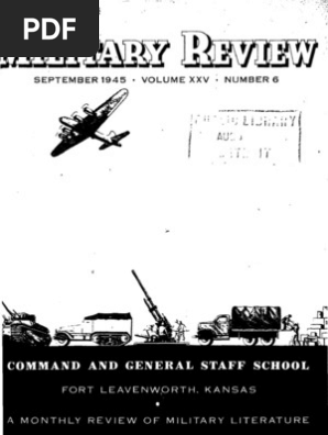 Military Review Sep 1945  PDF  Samurai  Artillery