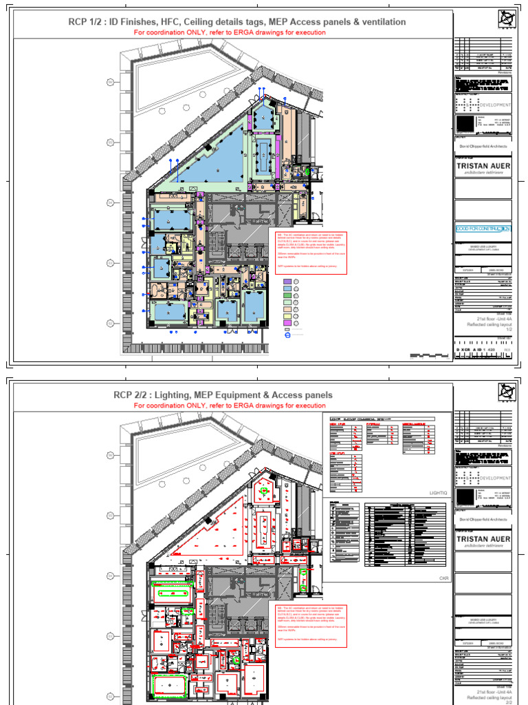 D X CR a ID 1420 21ST Floor Unit 4A Reflected Ceiling Layout | PDF