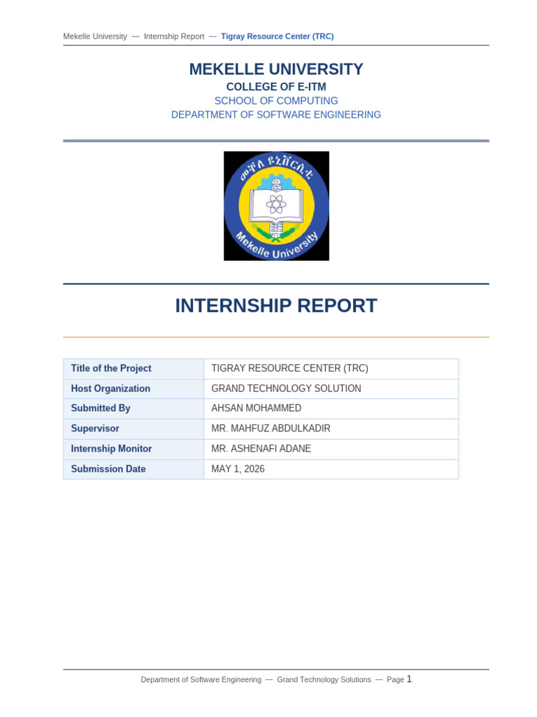 INTERNSHIP REPORT | PDF | Software Development Process | Usability