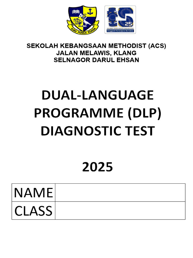 Dlp_diagnostic Test 2025 | PDF
