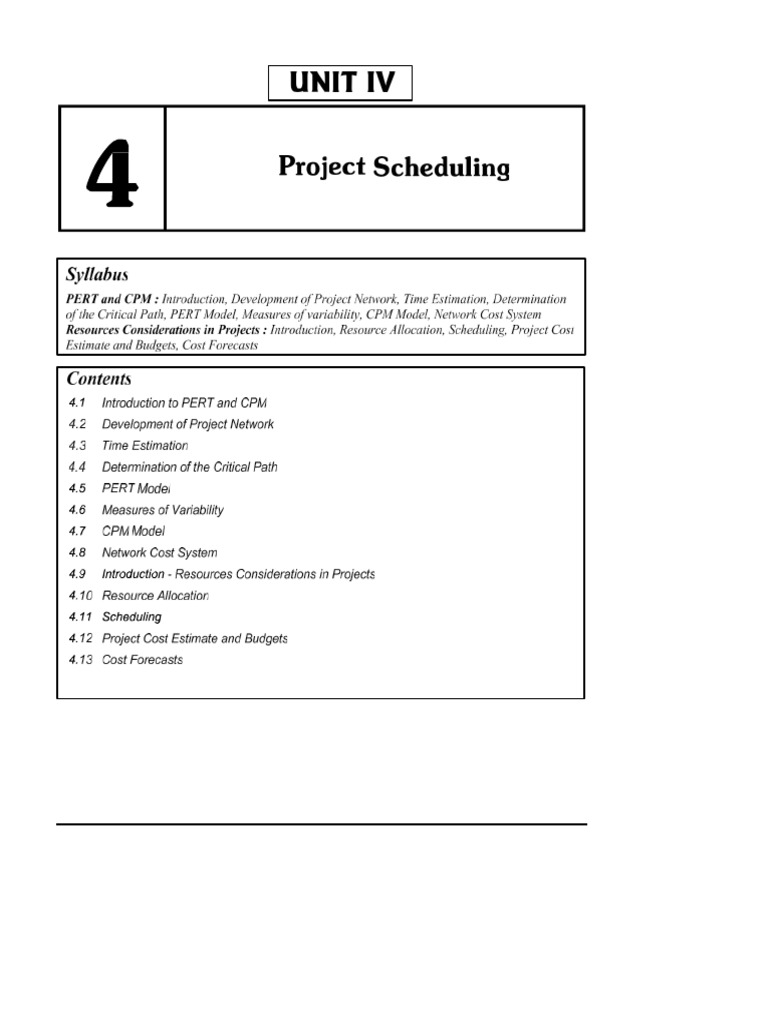 PM Unit - 4 Notes | PDF