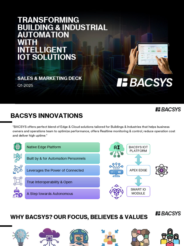 Bacsys Partner Presentation | PDF | Internet Of Things | Computer Network