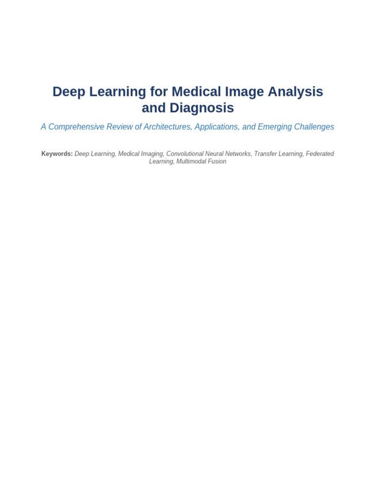 Deep Learning Medical Imaging With Figures | PDF | Medical Imaging | Ct ...