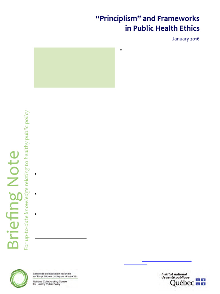 2016 Ethics Principlism En | PDF | Epistemology