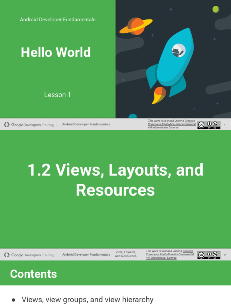 1.2 Views, Layouts, And Resources | PDF | Android (Operating System ...