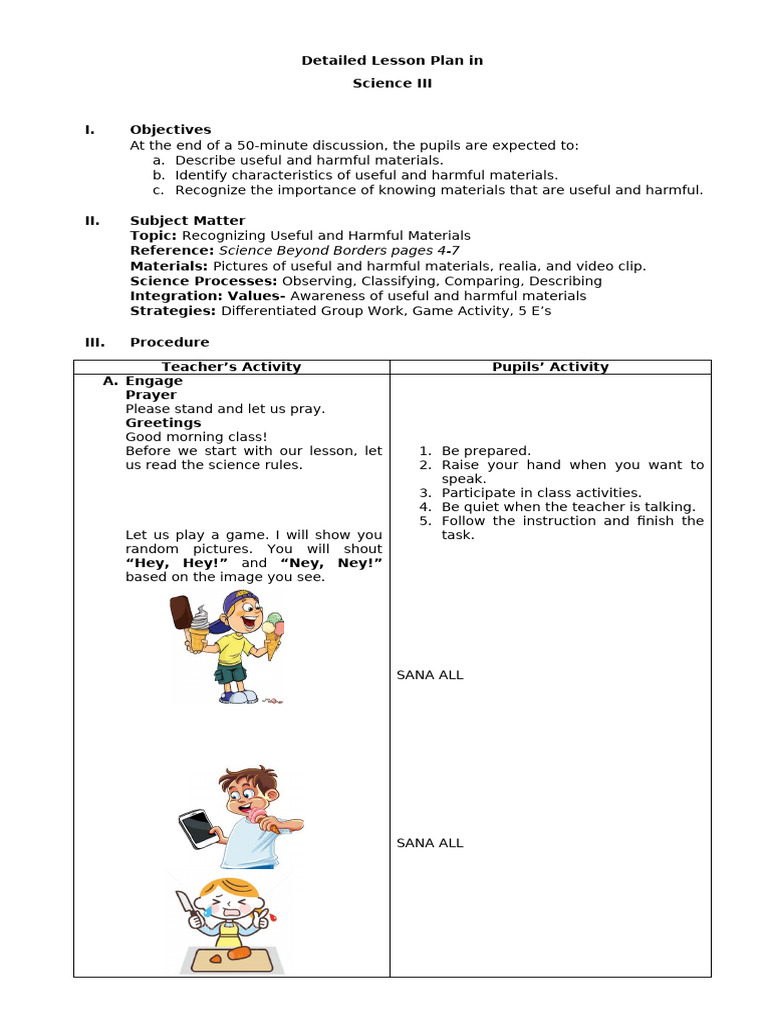 Detailed Lesson Plan in Science | PDF | Lesson Plan