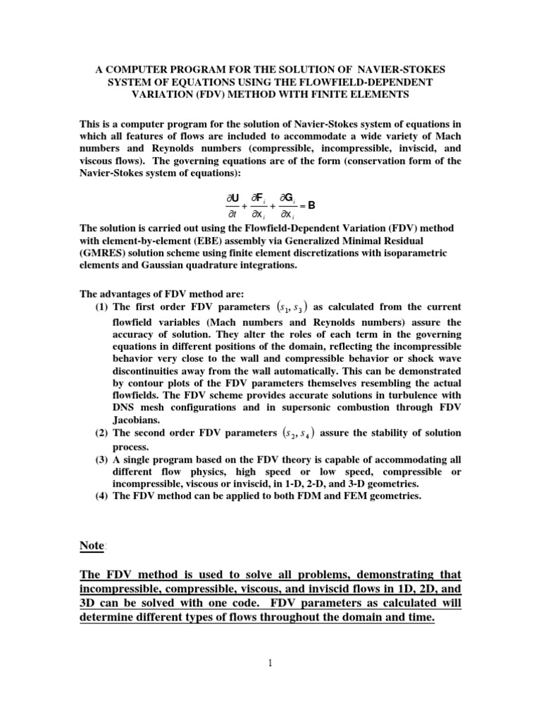 Code Fortran Pdf Navier Stokes Equations Shock Wave
