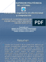 Estudios de Coordinación de Las Protecciones Electricas