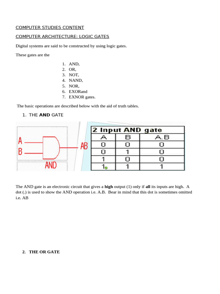 38 Computer Archicteture | PDF | Logic Gate | Boolean Algebra