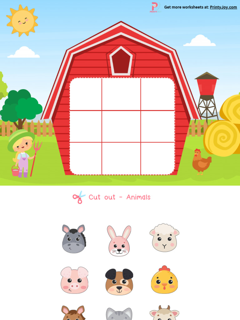 Farm Animals Pattern Activity Free Printable | PDF