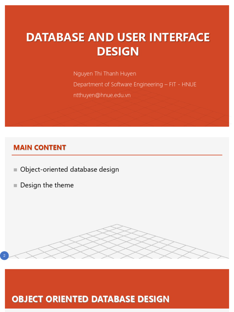 Lecture08_User Interface and Database Design | PDF | Graphical User ...