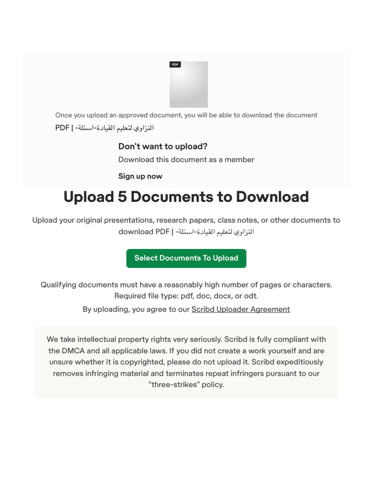 Upload a Document | Scribd | PDF | Scribd