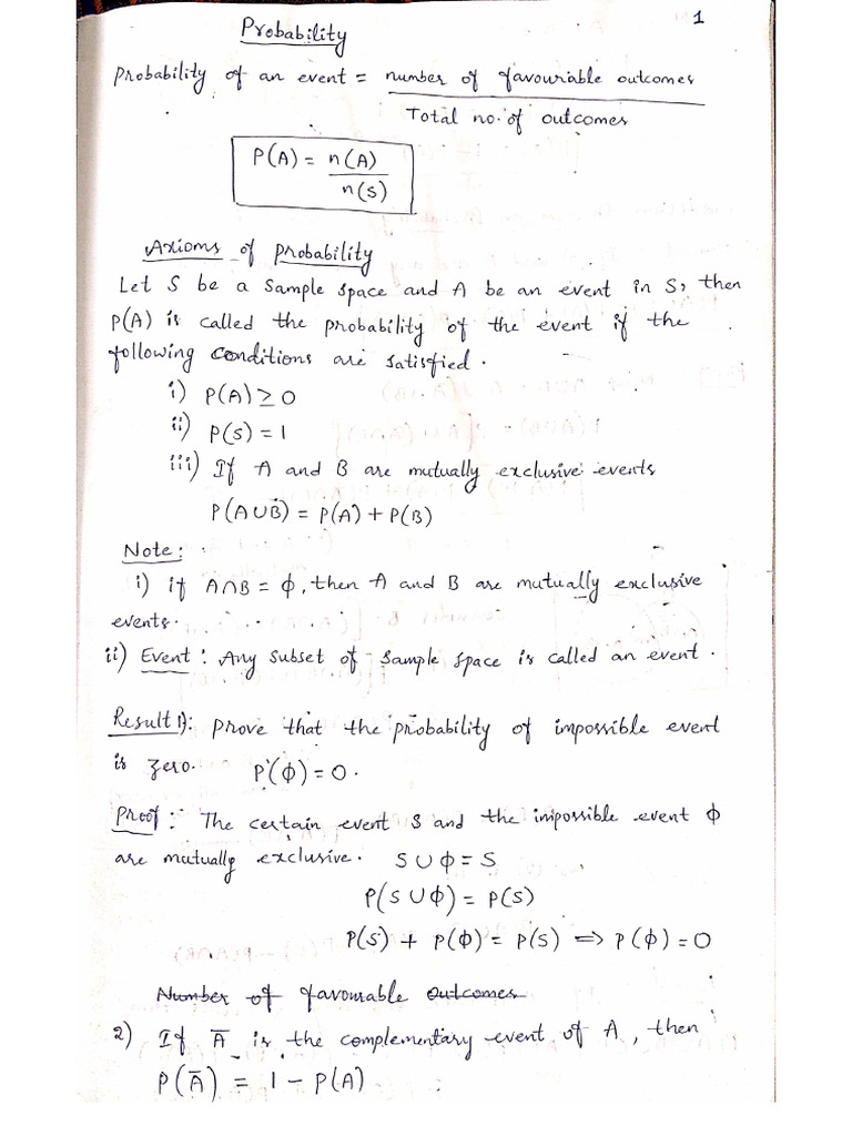 P&S- UNIT1 and UNIT2 | PDF