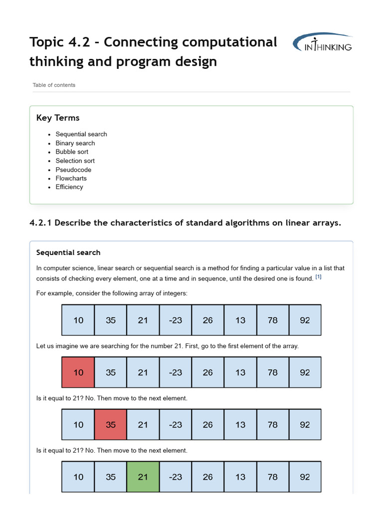 Connecting Computational Thinking and Program Design | PDF | Applied ...