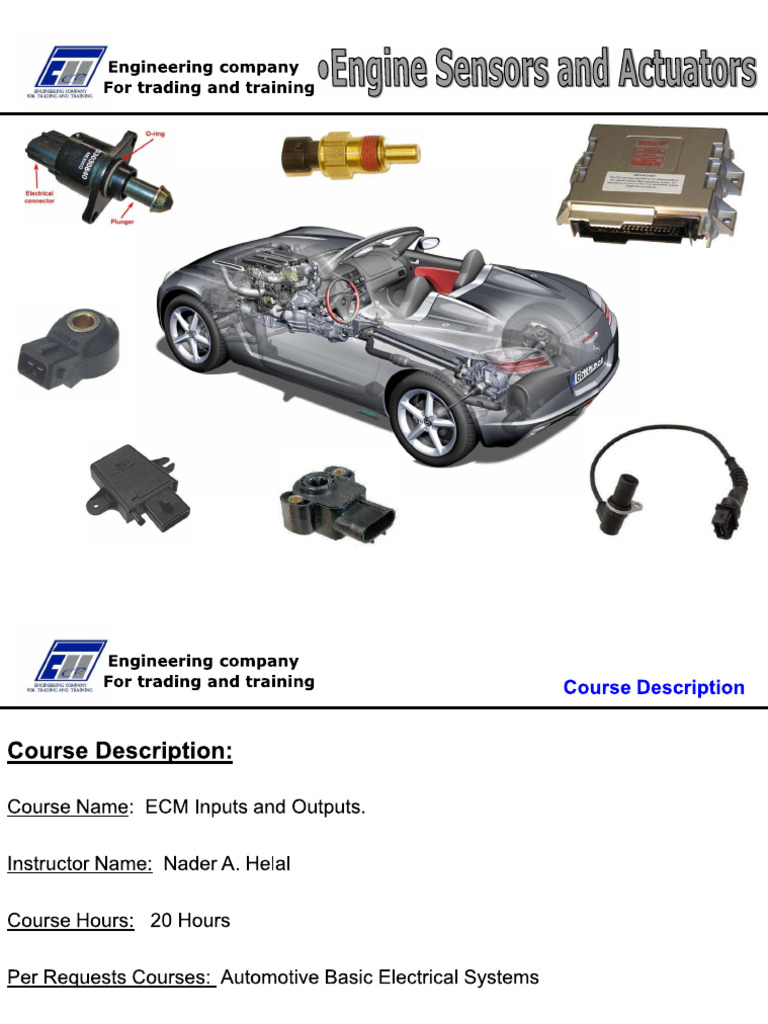Engine Sensors and Actuators | PDF