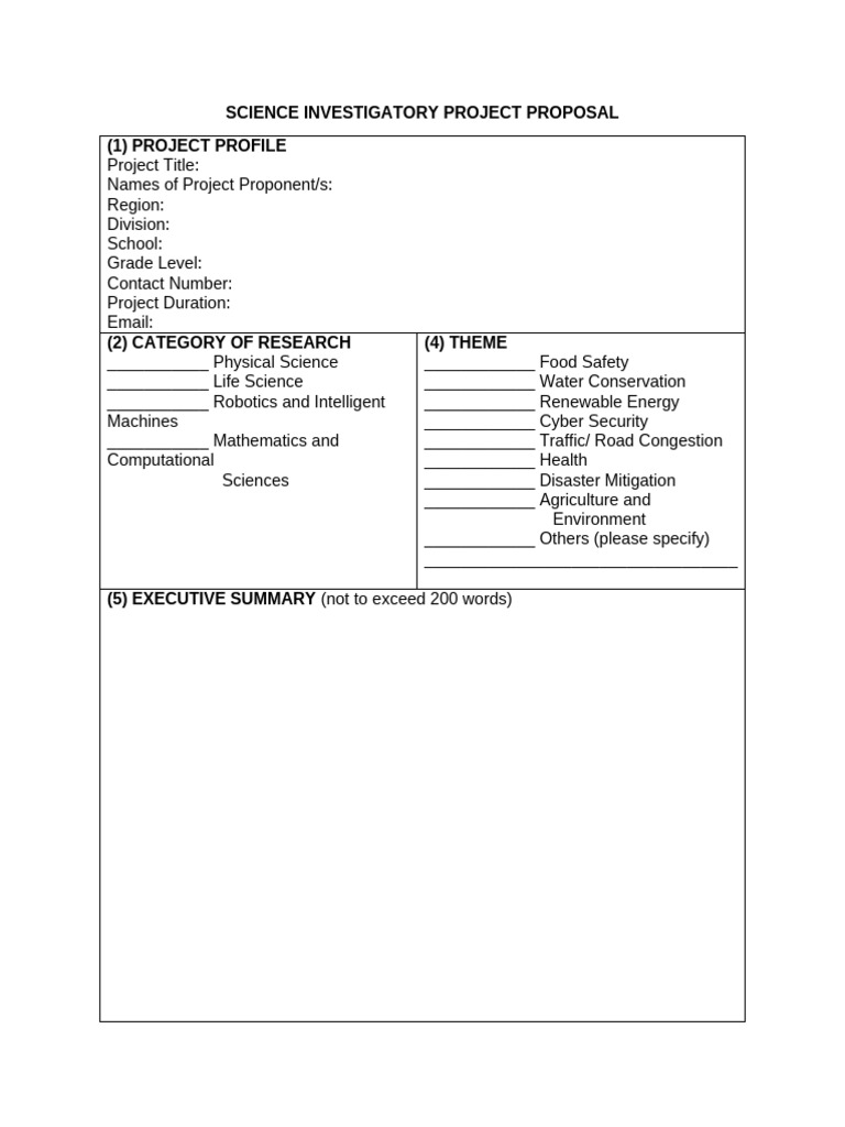 Sip Template | PDF