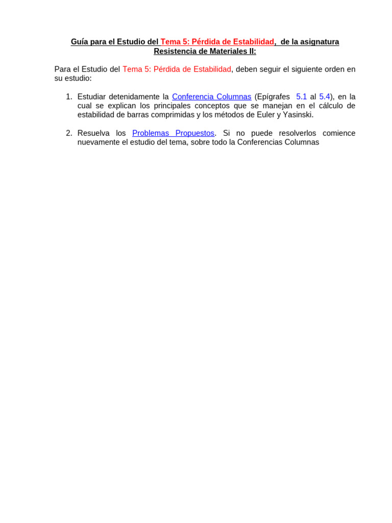 Guía Para El Estudio Del Tema Columnas | PDF