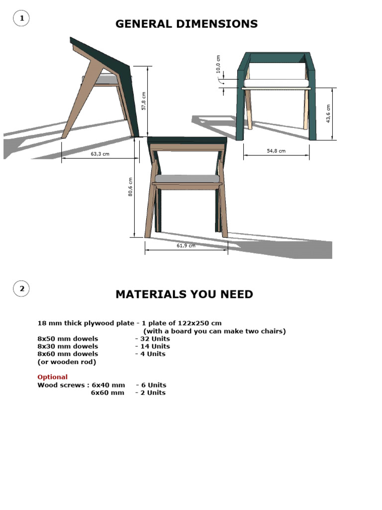 Dining Table Chair | PDF | Woodworking