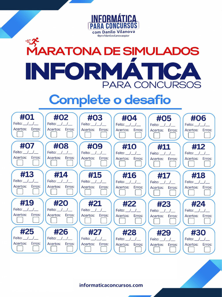 Desafio Dos 30 Simulados - Completo-1_260505_065206 | PDF | Botão Ctrl ...