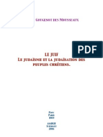 Judaïsme Et La Judaïsation Des Peuples Chrétiens-Gougenot Des Mousseaux