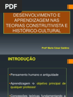 DESENVOLVIMENTO E APRENDIZAGEM NAS TEORIAS CONSTRUTIVISTA E HISTÓRICO-CULTURAL
