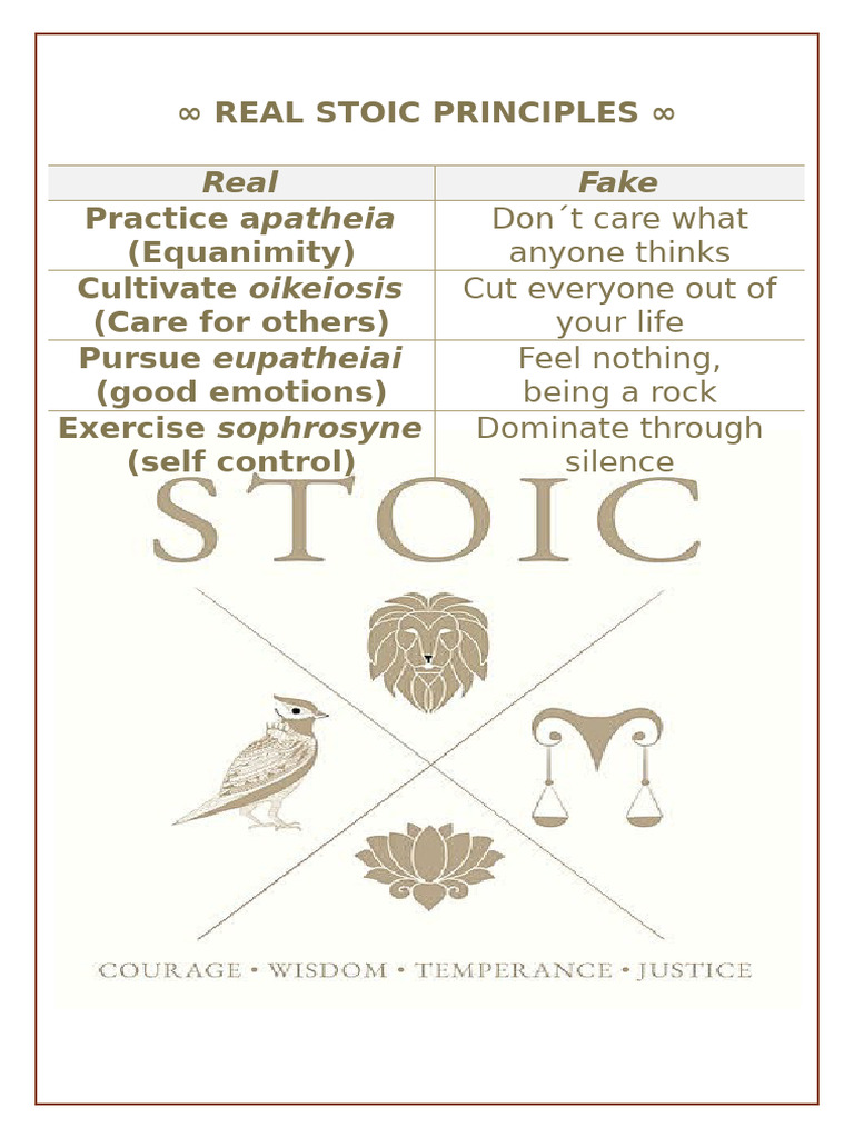 Real Stoic Principles | PDF