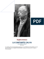 Ionesco, Eugene - La Cantante Calva