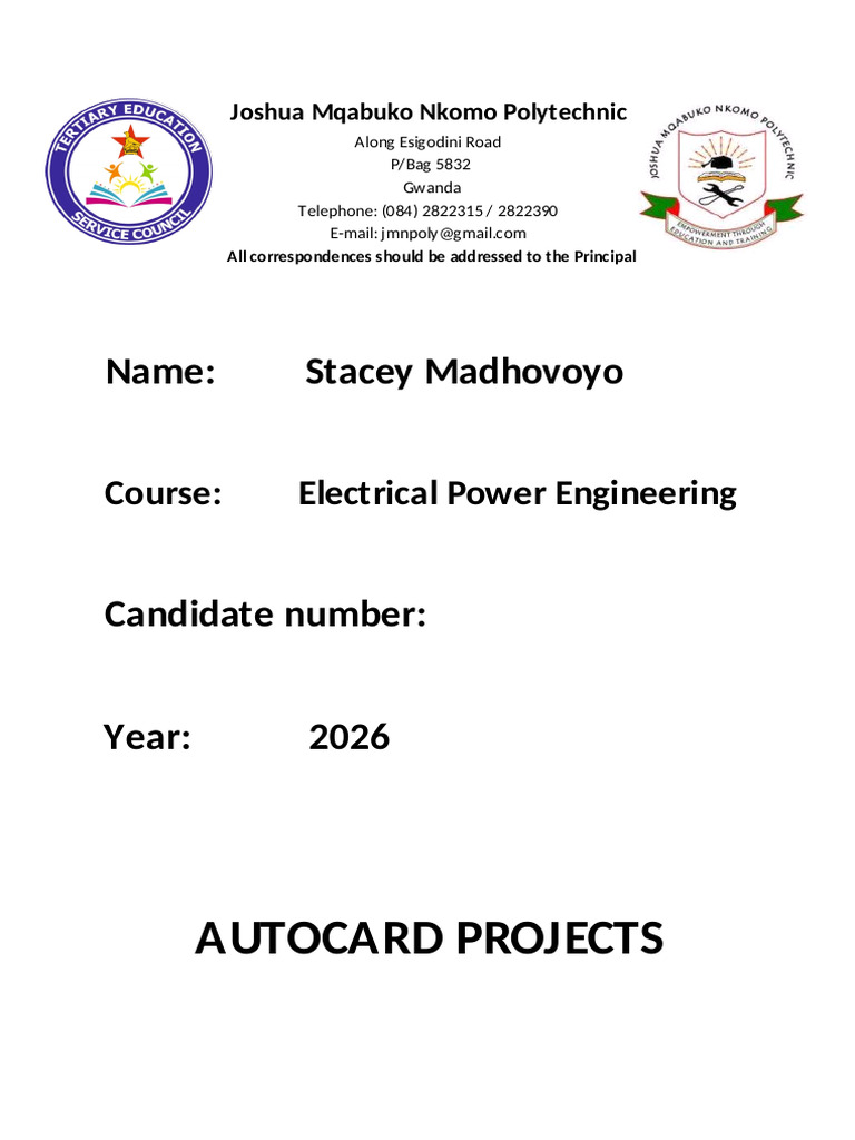 Autocad Cover Page | PDF