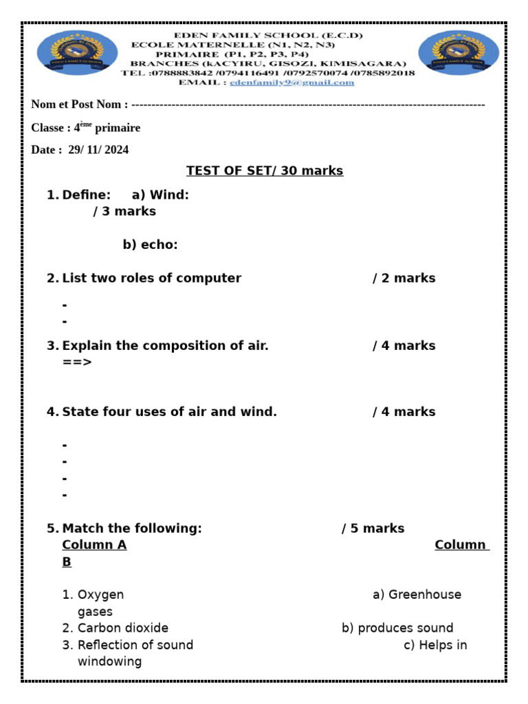 p4 Test de Set 29 - 11 | PDF