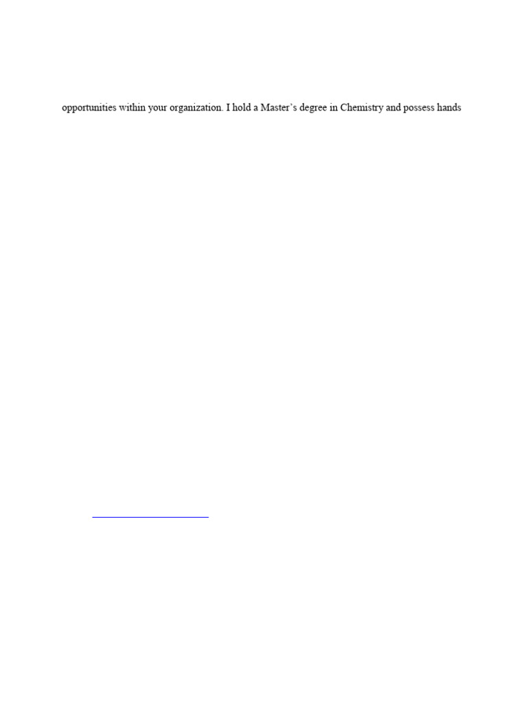 Cover Letter | PDF