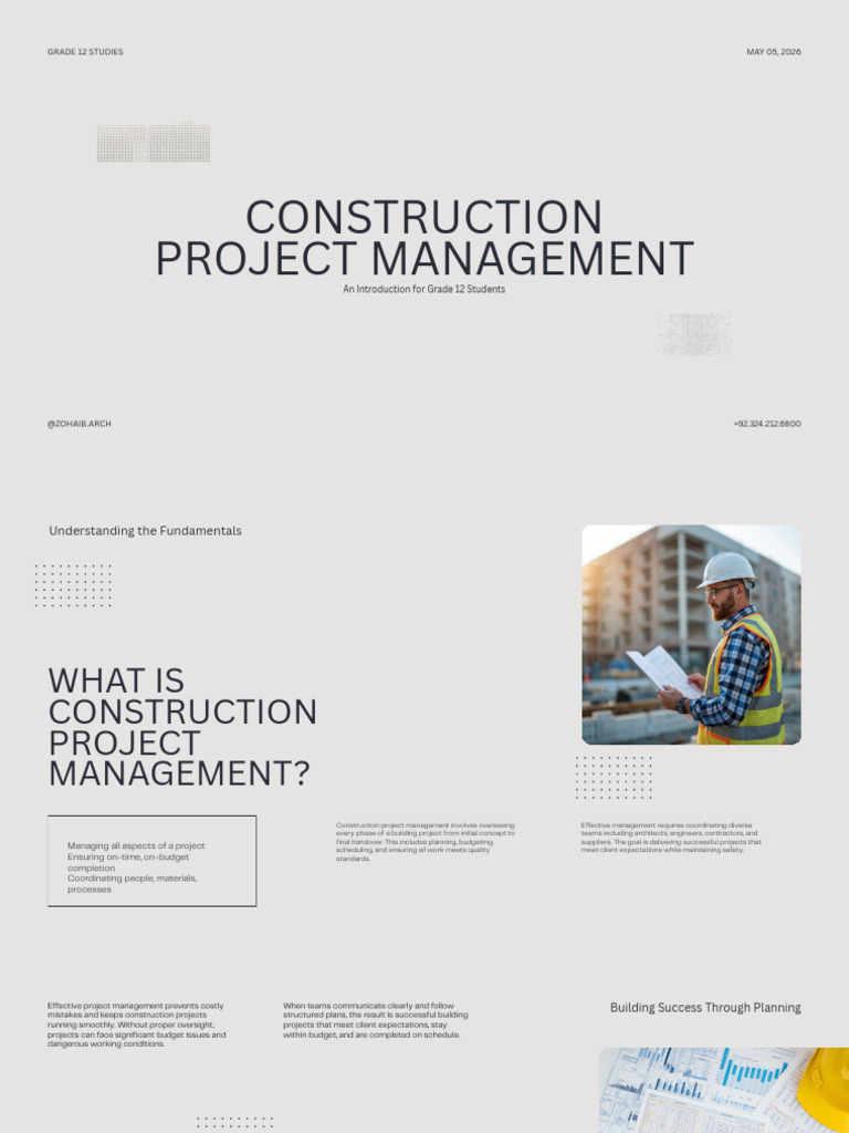 Construction Project Management Overview | PDF | Project Management ...