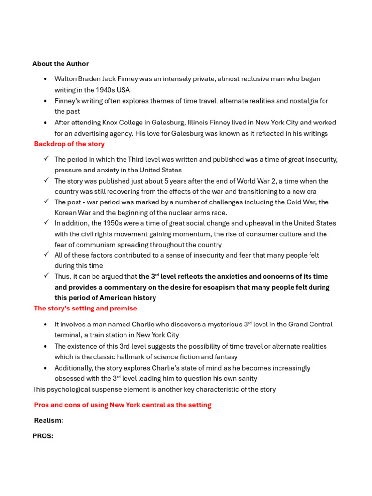 Third Level Notes 26 27 | PDF | Experience | Imagination