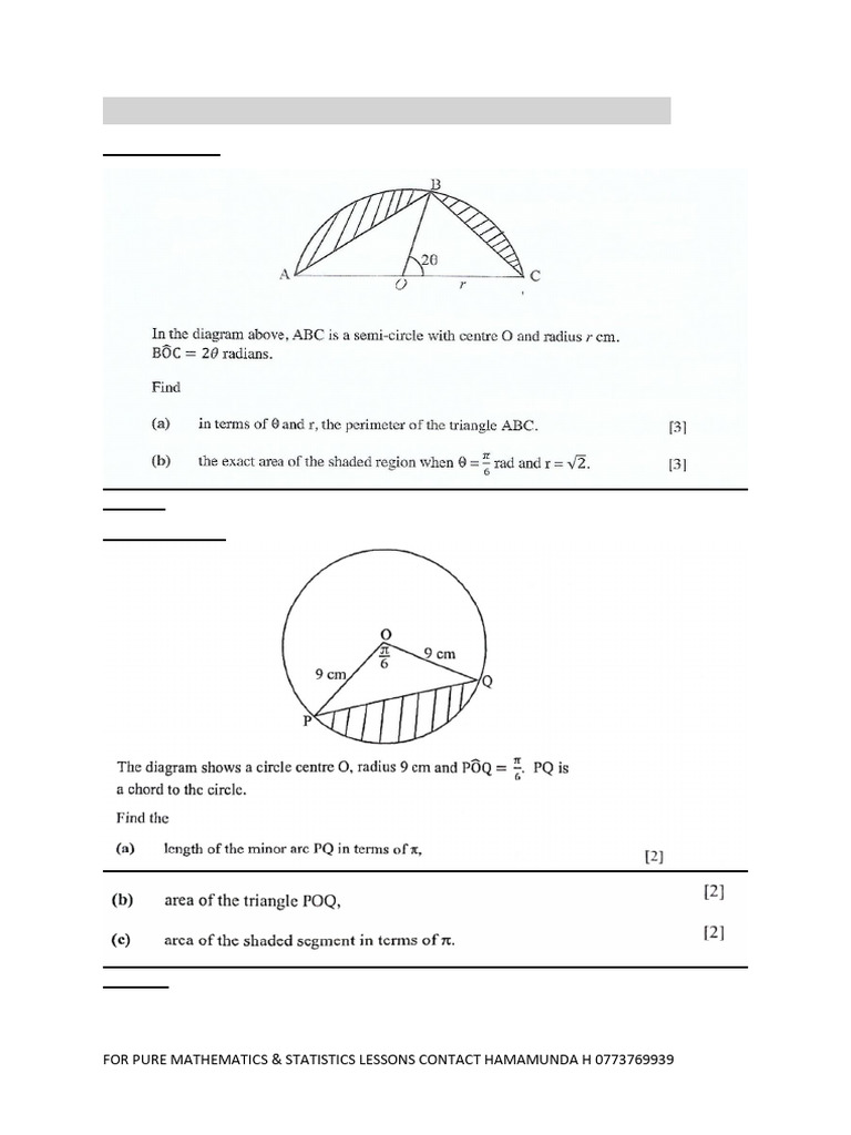 Plane Trigonometry | PDF