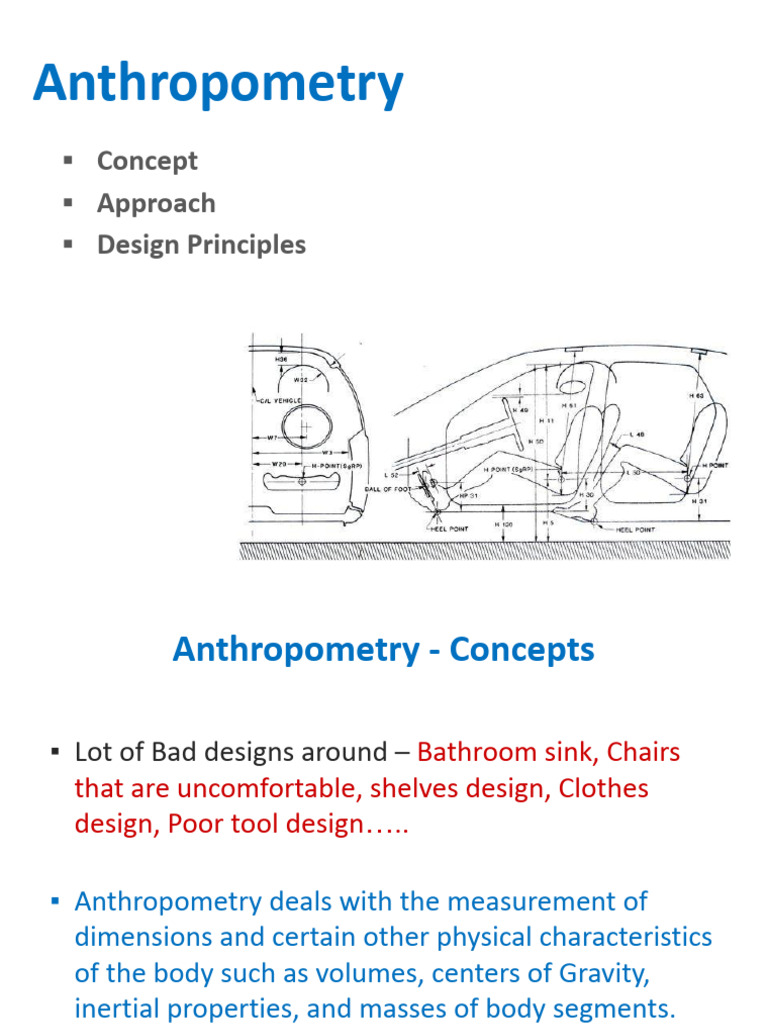 3.3 - Antropometry & Design Principles | PDF | Anthropometry