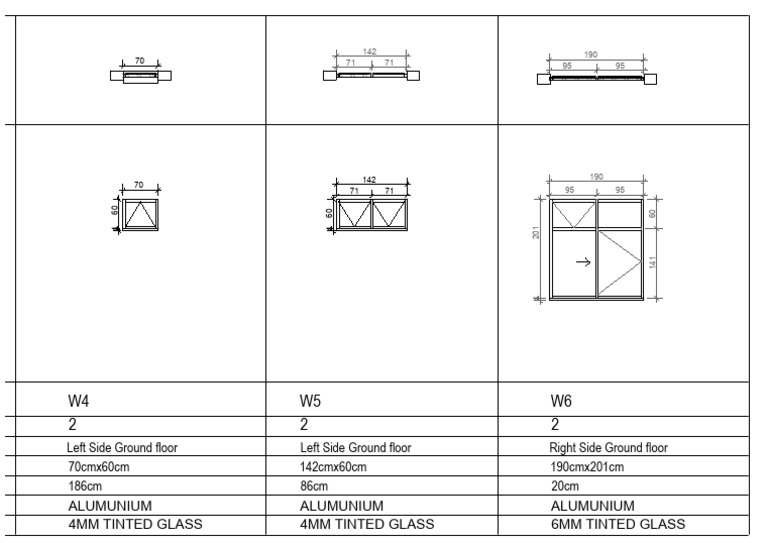 Window Door Schedule 02 | PDF
