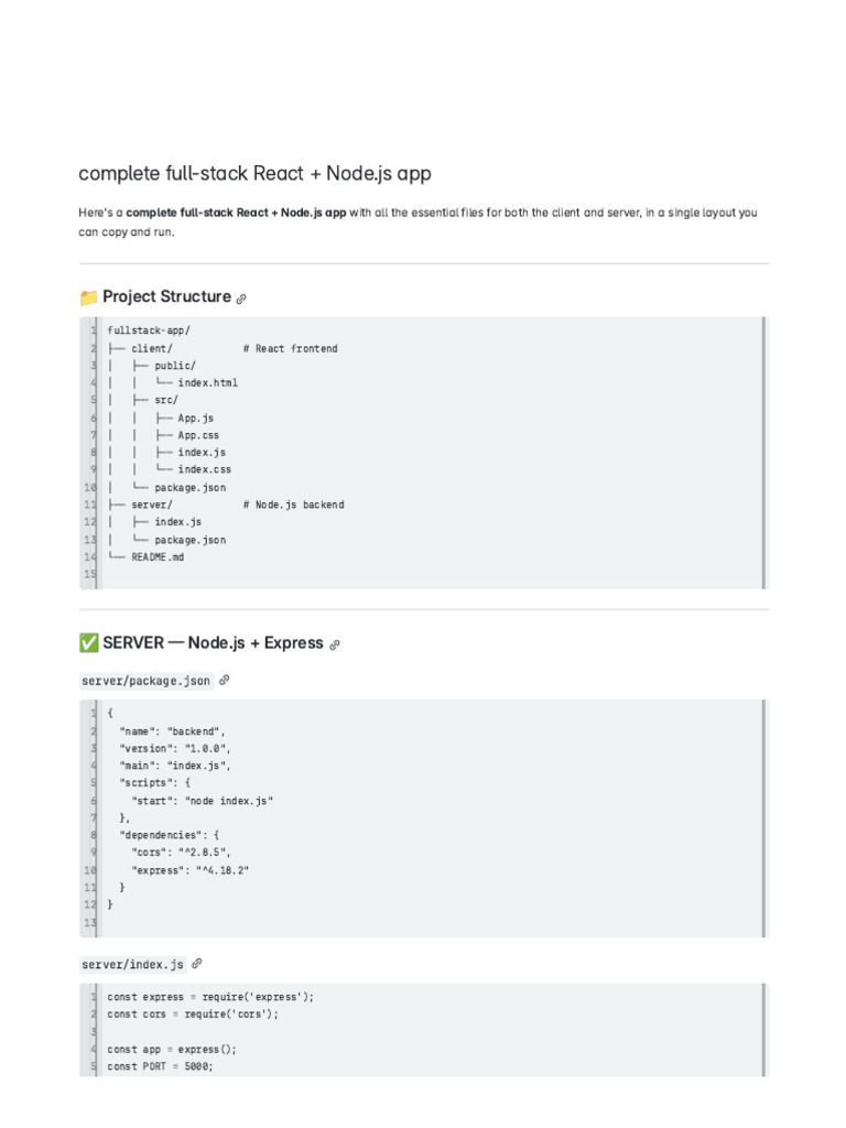 Complete Full-stack React + Node.js App (1) (1) | PDF | System Software ...