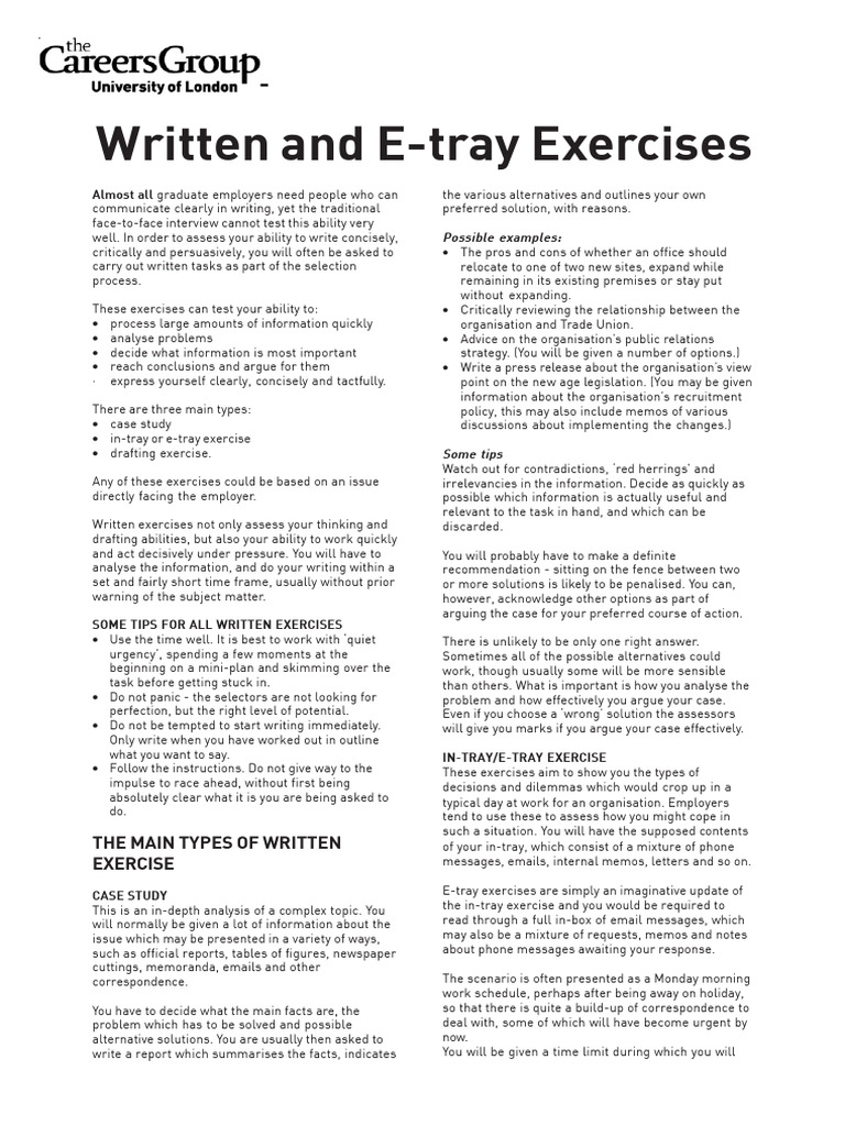 Report Writing Exercises | PDF