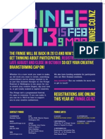 Fringe Registration Flyer